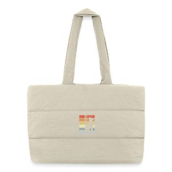 Propriétaire de chien vintage - Sac shopping matelassé - blanc naturel - Devant