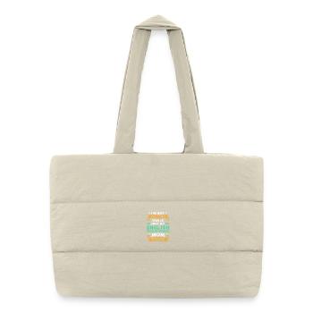 Maman Cocker Spaniel Maman de chien - Sac shopping matelassé - blanc naturel - Devant
