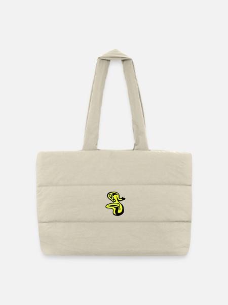 Saxophon - Gesteppte Shopping Bag - Naturweiß