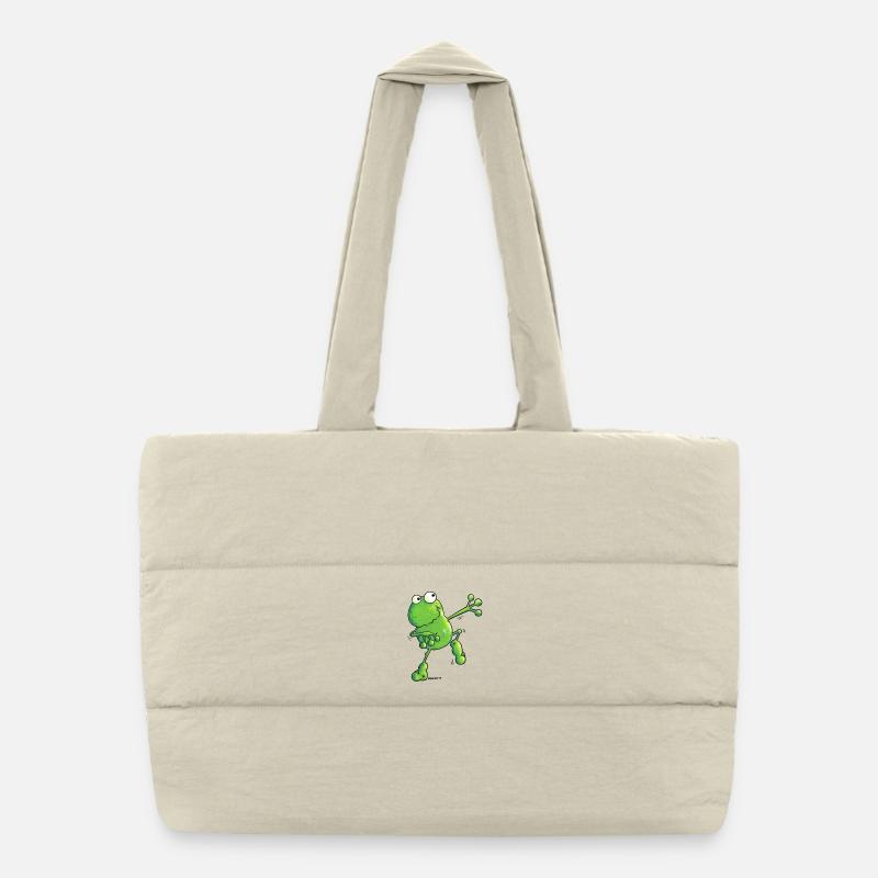 "Arthur" -Grenouille -Dessin animé Sac shopping matelassé