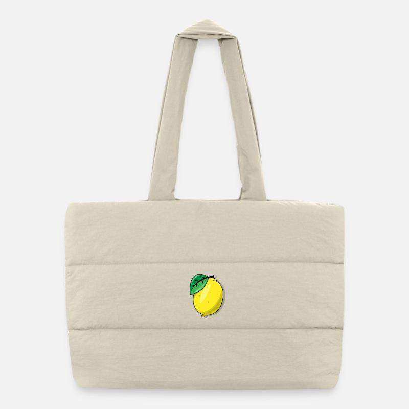 Zitrone Puffer-Einkaufstasche