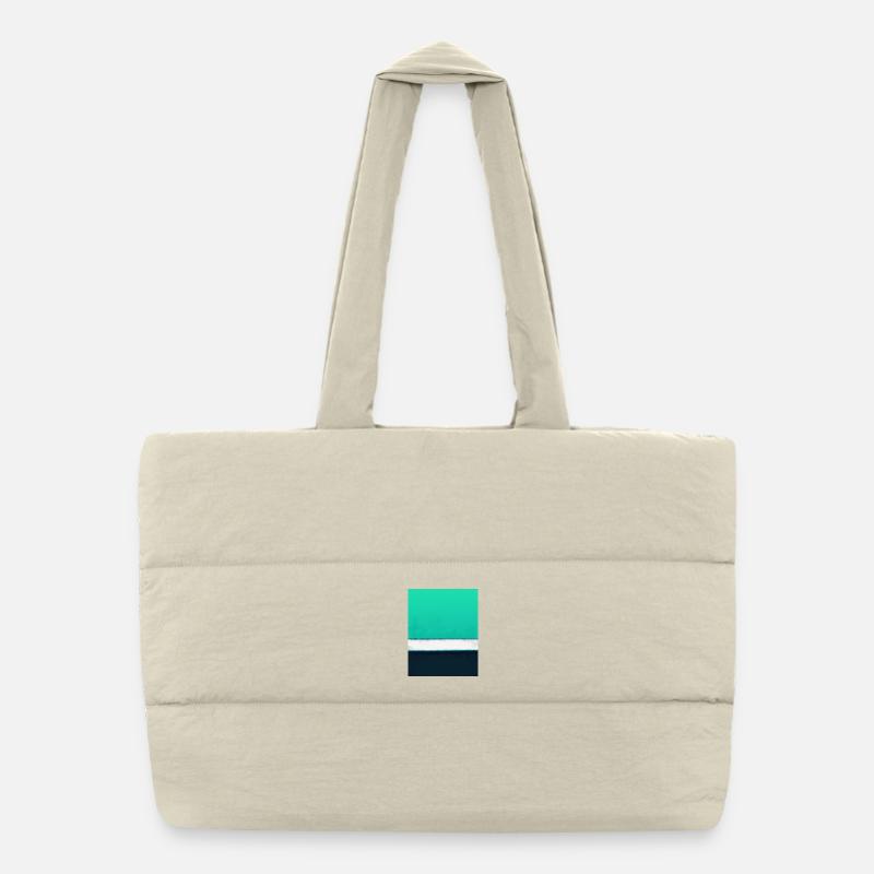 Le style Rothko en couleurs numériques Sac shopping matelassé
