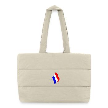 Flag of The Netherlands - Puffer Shopping Bag - natural - Front