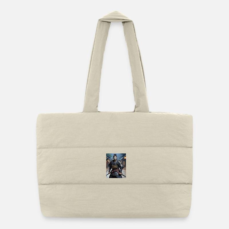 Samurai Krieger. Puffer-Einkaufstasche