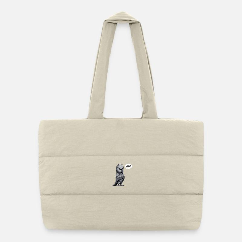 No African Grey Parrot Parrot Owner Parrots Puffer Shopping Bag