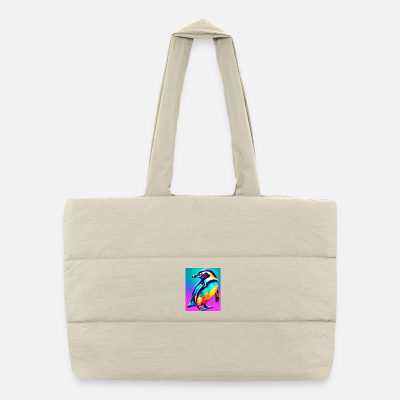 penguin Puffer Shopping Bag