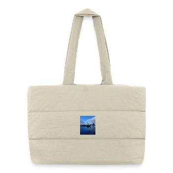 naufrage - Sac shopping matelassé - blanc naturel - Devant