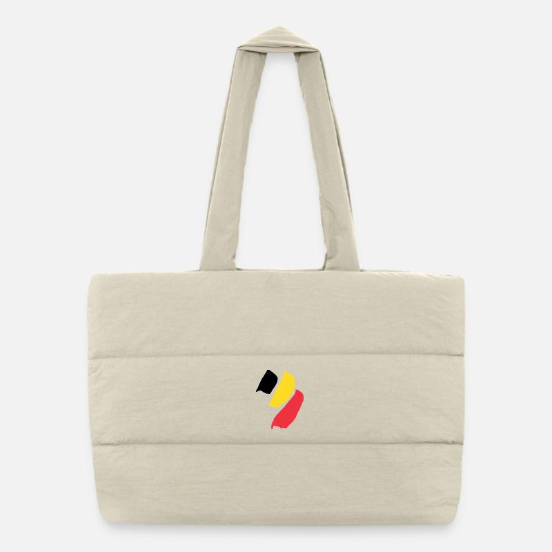 Belgium - Belgian flag Puffer Shopping Bag