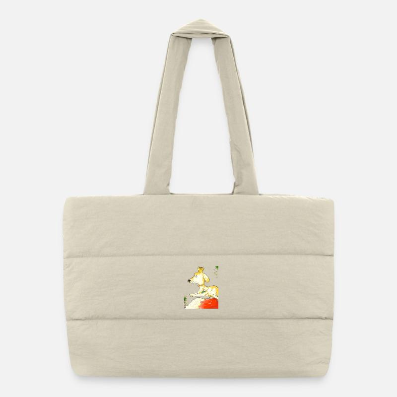 Câlinez votre chien et sentez-vous en sécurité Sac shopping matelassé