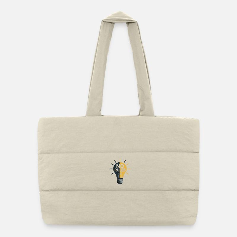 No Rules Light Ball Design Puffer Shopping Bag