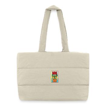 Tropical Dragon Palm Clash - Puffer Shopping Bag - natural - Front