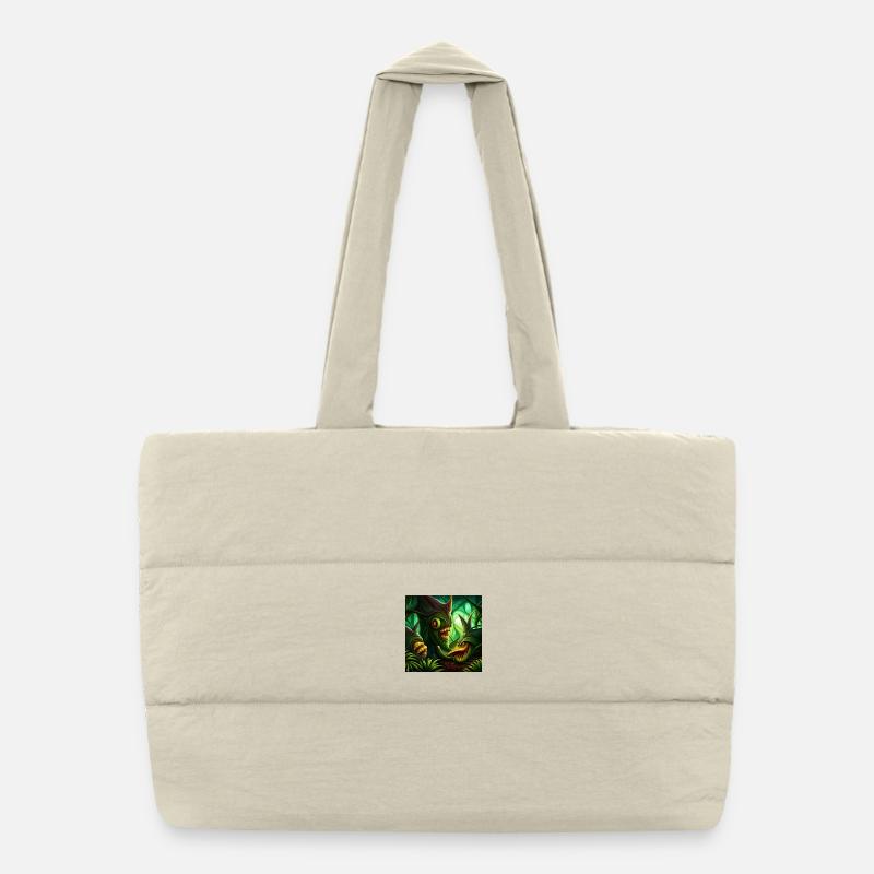 Horror jungle Puffer-Einkaufstasche