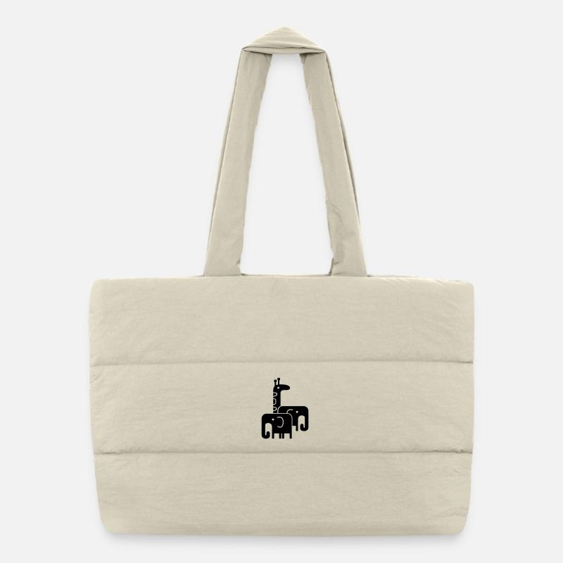 animaux Sac shopping matelassé