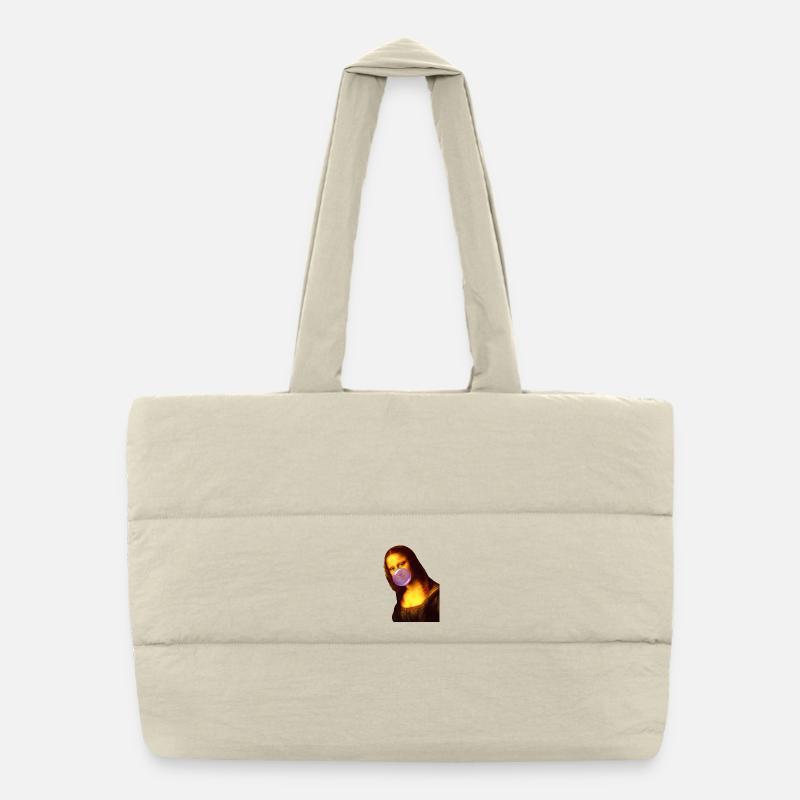 Mona Lisa Chewing gum Bubble Puffer Shopping Bag