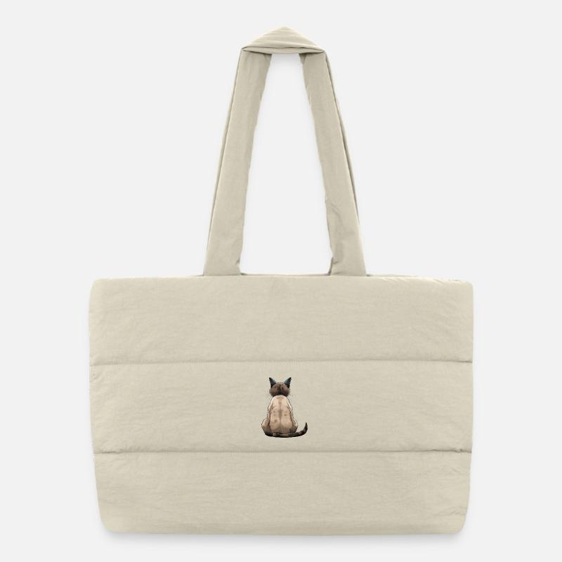 Siamese Puffer Shopping Bag