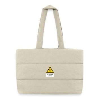 Ours mal léché - Sac shopping matelassé - blanc naturel - Devant