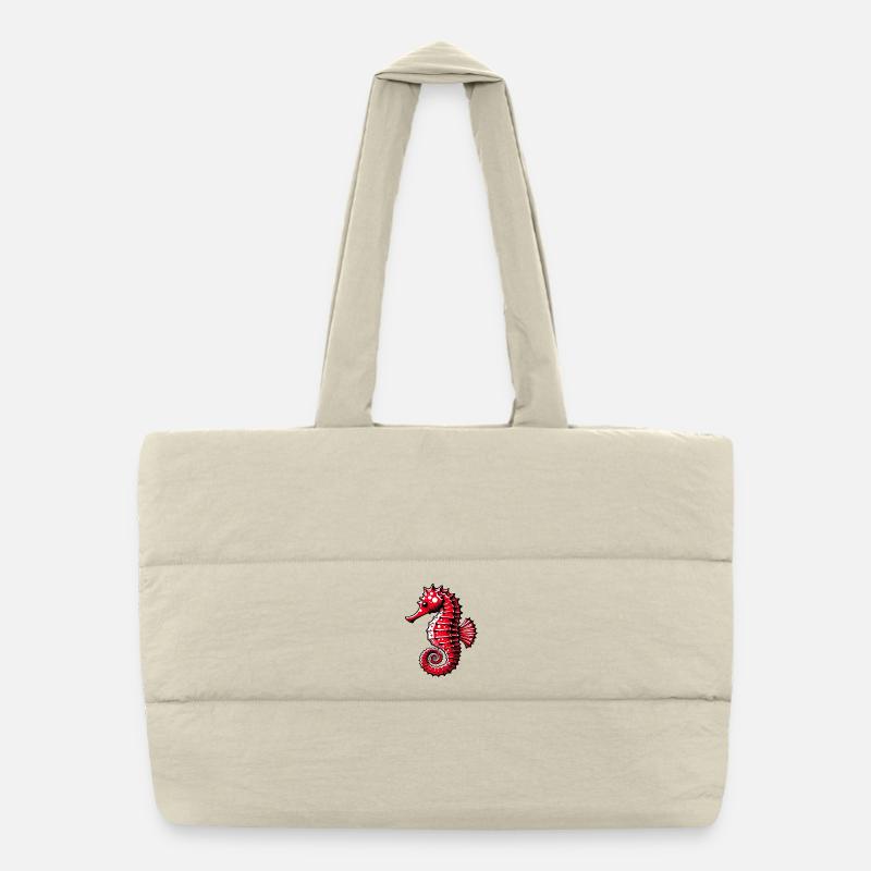 Hippocampe Sac shopping matelassé