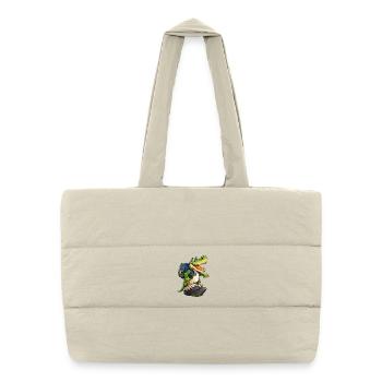 Krokodil Wandern / Bergsteiger Krokodile - Gesteppte Shopping Bag - Naturweiß - Vorne