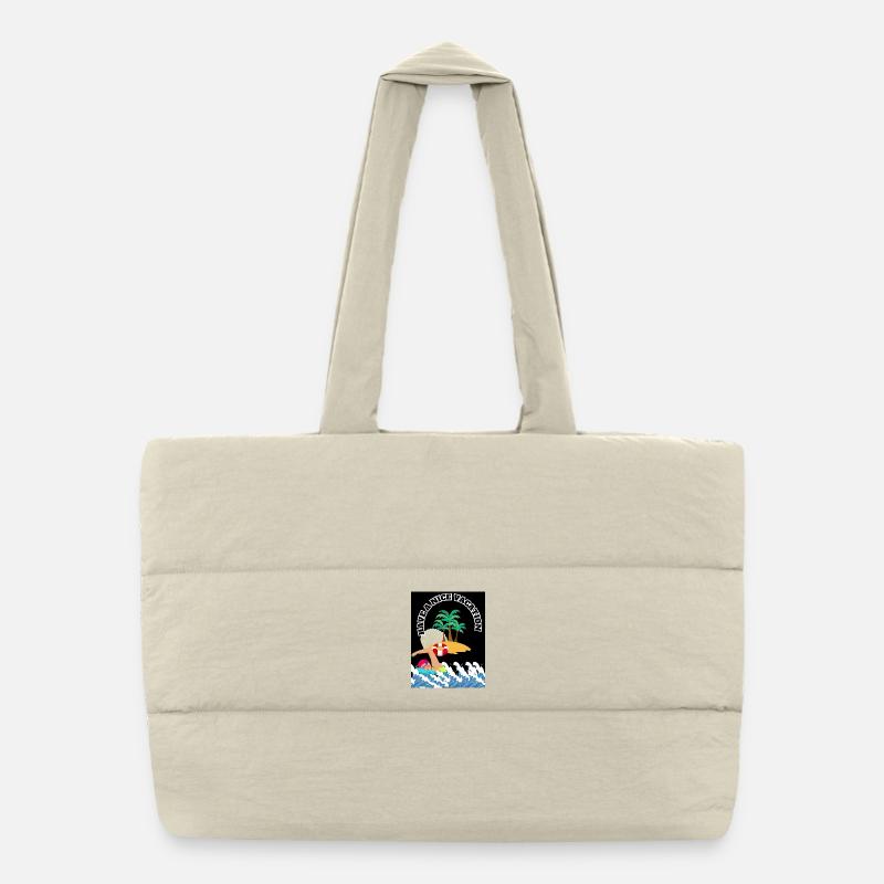 tourism - Puffer Shopping Bag - natural