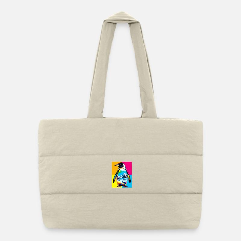 penguin Puffer Shopping Bag
