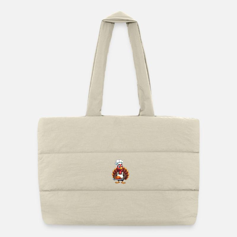 Cuisinier de dinde de Thanksgiving Thanksgiving Sac shopping matelassé