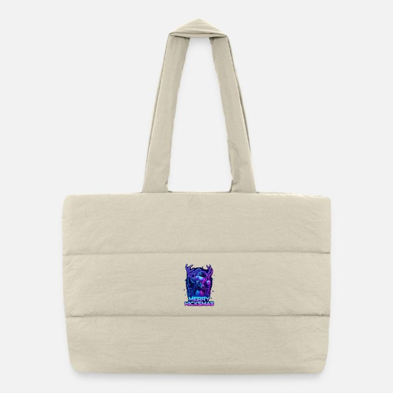 Renne de Noël Rudolph Nez Rouge Mignon Cadeau Sac shopping matelassé