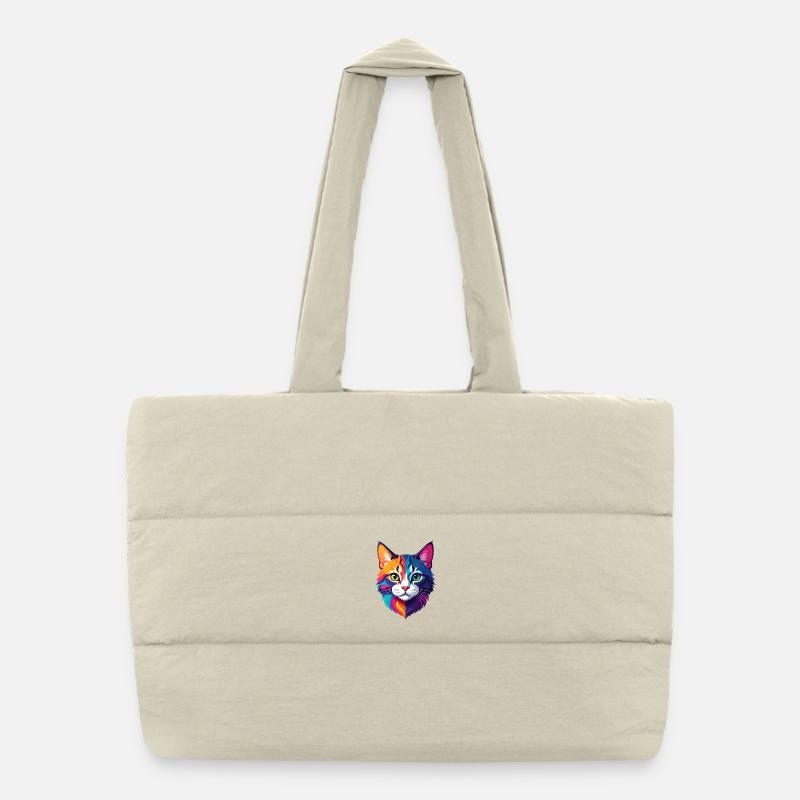 Cat Puffer Shopping Bag