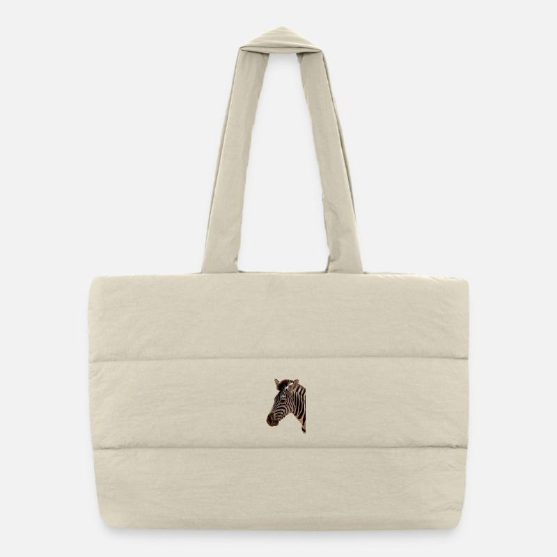 Tête de zèbre Sac shopping matelassé