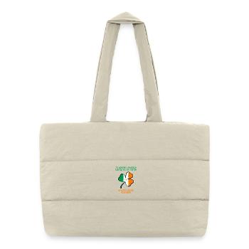 Assez chanceux pour être Irlandais - Sac shopping matelassé - blanc naturel - Devant