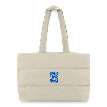Paused My Game To Touch Grass - Puffer Shopping Bag - natural - Front