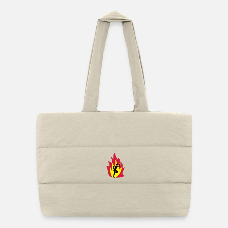 Läufer Flamme Puffer-Einkaufstasche