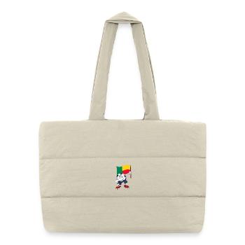 Benin Dabbing football - Puffer Shopping Bag - natural - Front