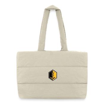 Marin / Marine / Bâteau / Ancre / Mer - Sac shopping matelassé - blanc naturel - Devant