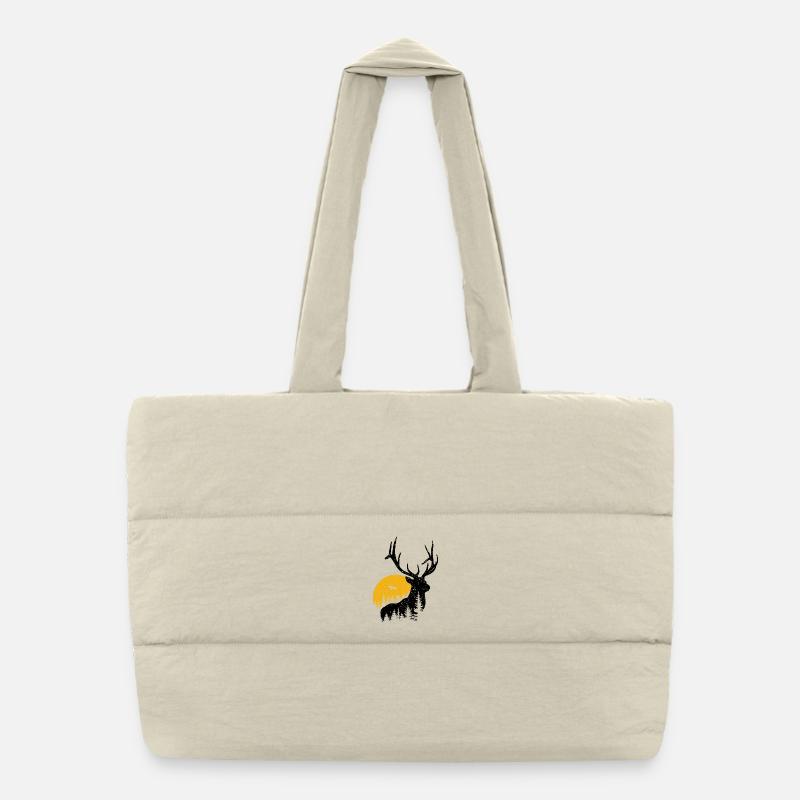 deer Puffer Shopping Bag