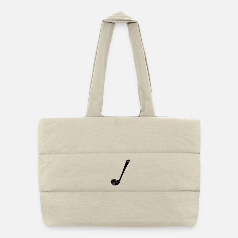 Transparent soup spoon Puffer Shopping Bag