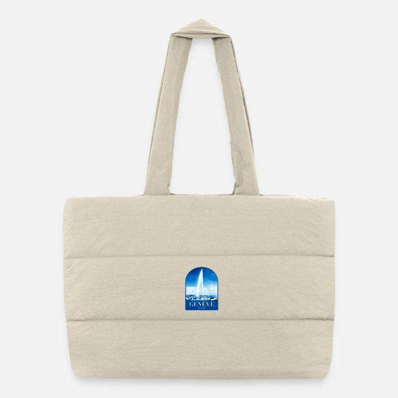 Geneva JetdEau Harbour Motif Sac shopping matelassé