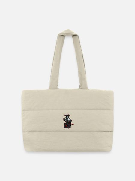 Jackie in the Box - Puffer Shopping Bag - natural