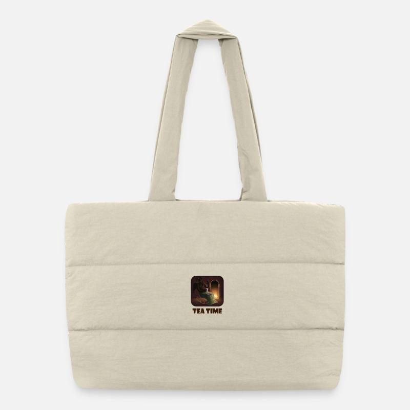  Pause thé bien méritée pour ce démon connu Sac shopping matelassé