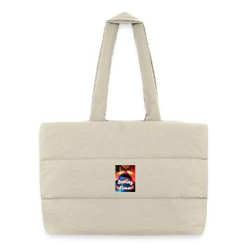 Son heure de bowling - Sac shopping matelassé - blanc naturel - Devant
