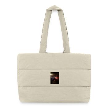 City traffic at night - Puffer Shopping Bag - natural - Front