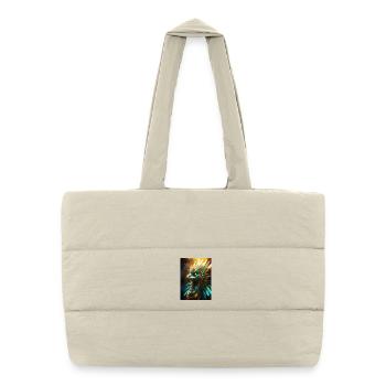 The Feathered Serpent of Light - Puffer Shopping Bag - natural - Front