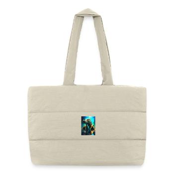 Sobek – Wächter des Nils - Puffer Shopping Bag - natural - Front