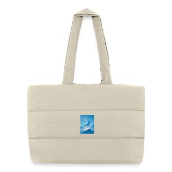 Ancient cosmic guardian ascending - Puffer Shopping Bag - natural - Front