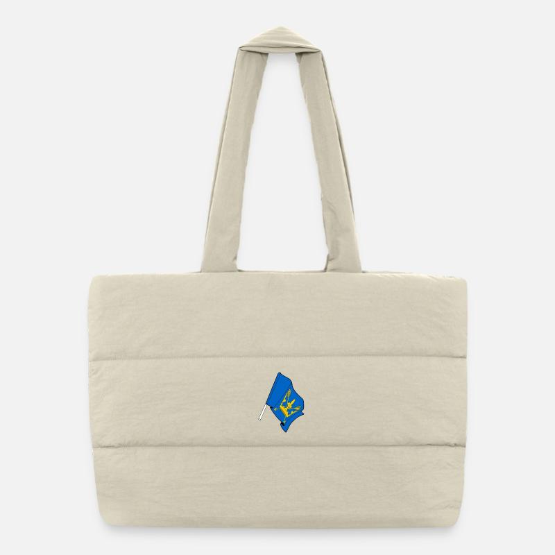 Suffolk Flag Puffer Shopping Bag