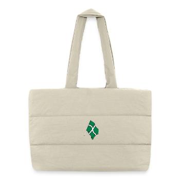 Flag of Devon - Puffer Shopping Bag - natural - Front