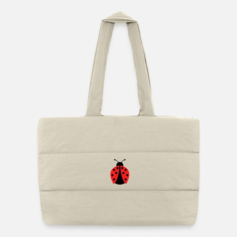 Marienkäfer Puffer-Einkaufstasche