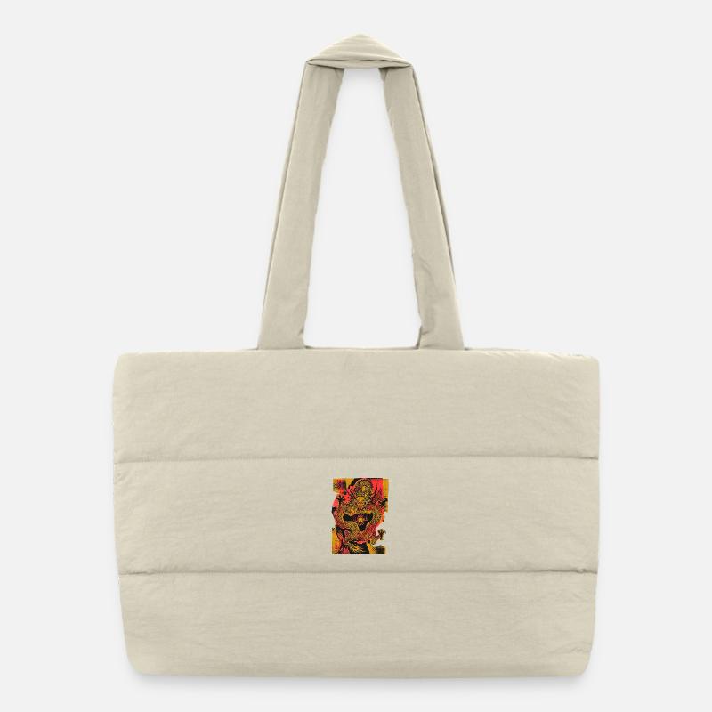 Art chinois des dragons Sac shopping matelassé