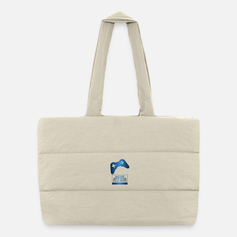 We're getting older, Brother Manette Puffer Shopping Bag