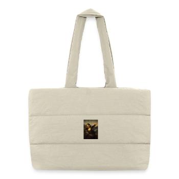 Joconde Dab Léonard de Vinci Joconde - Sac shopping matelassé - blanc naturel - Devant