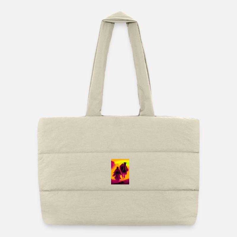 Beduinen in der Wüste Puffer-Einkaufstasche